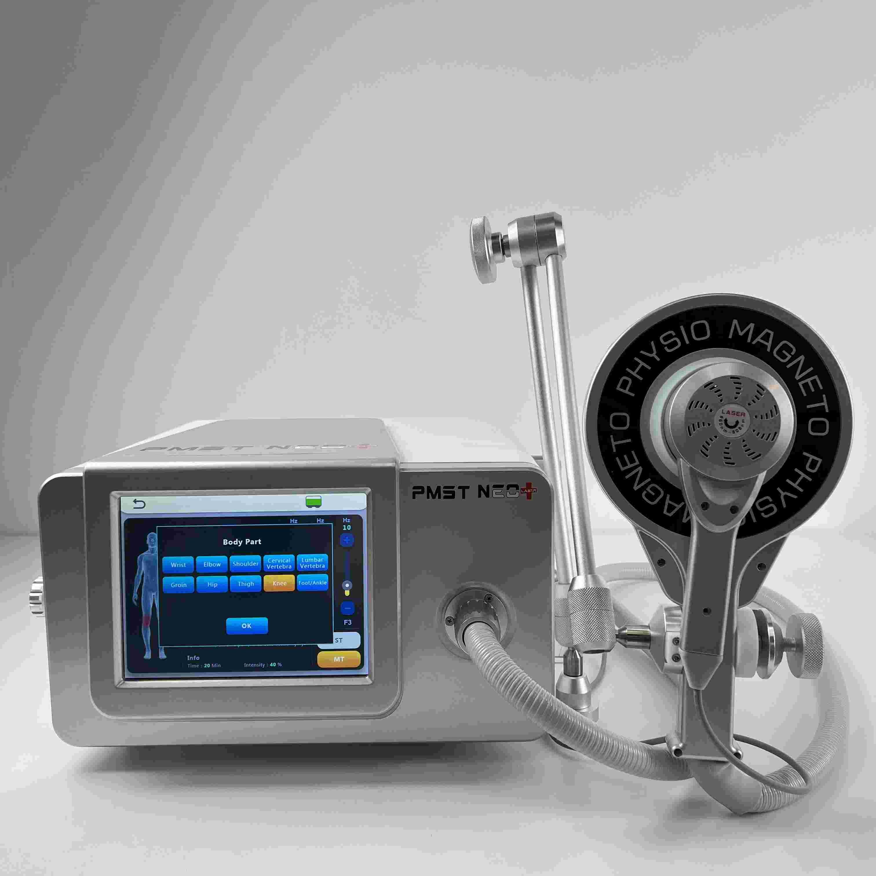машина 2 физиотерапии Магнето 808НМ в 1 приборе массажа низкого лазера