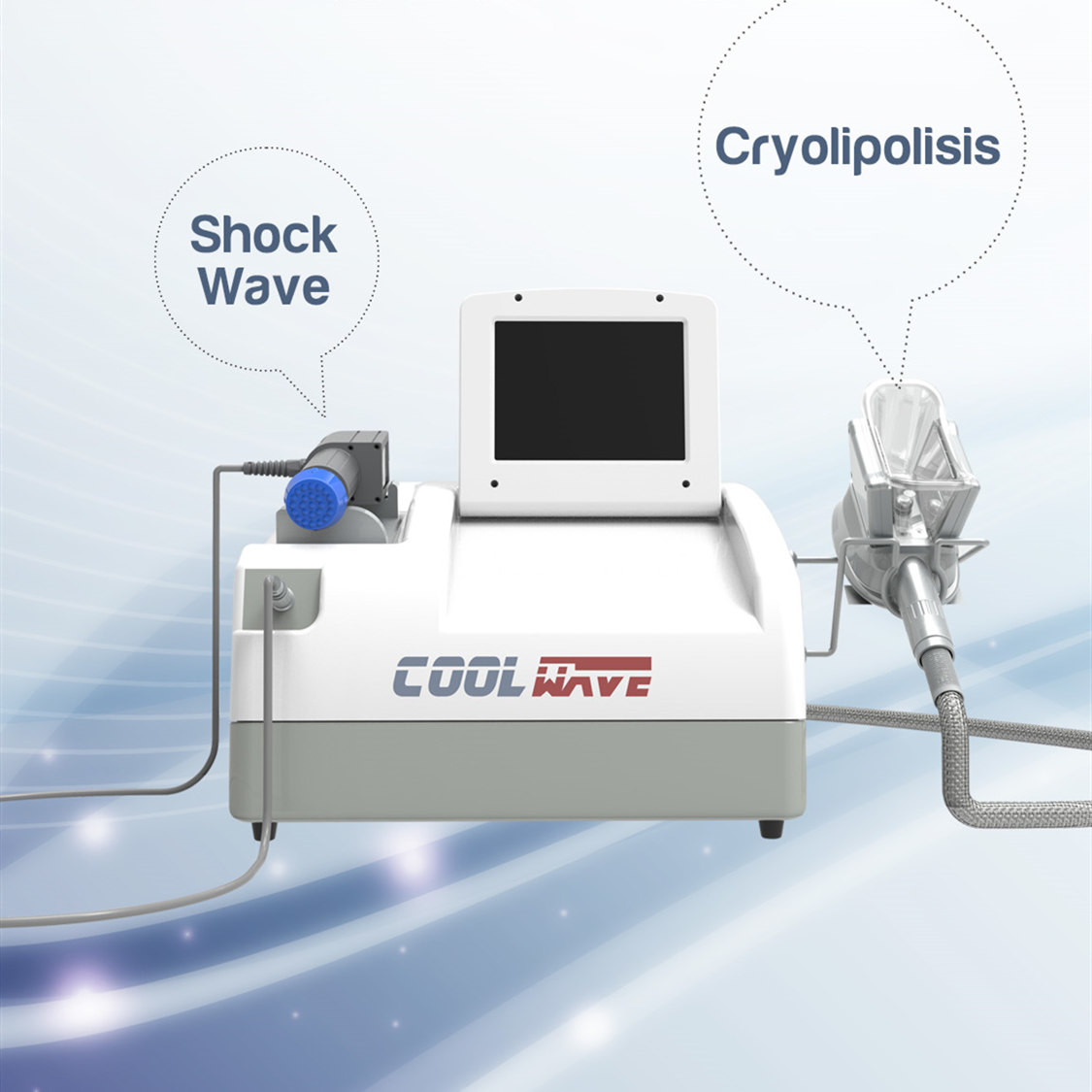 Машина Cryolipolysis крутой волны жирная замерзая для уменьшения целлюлита неинвазивного