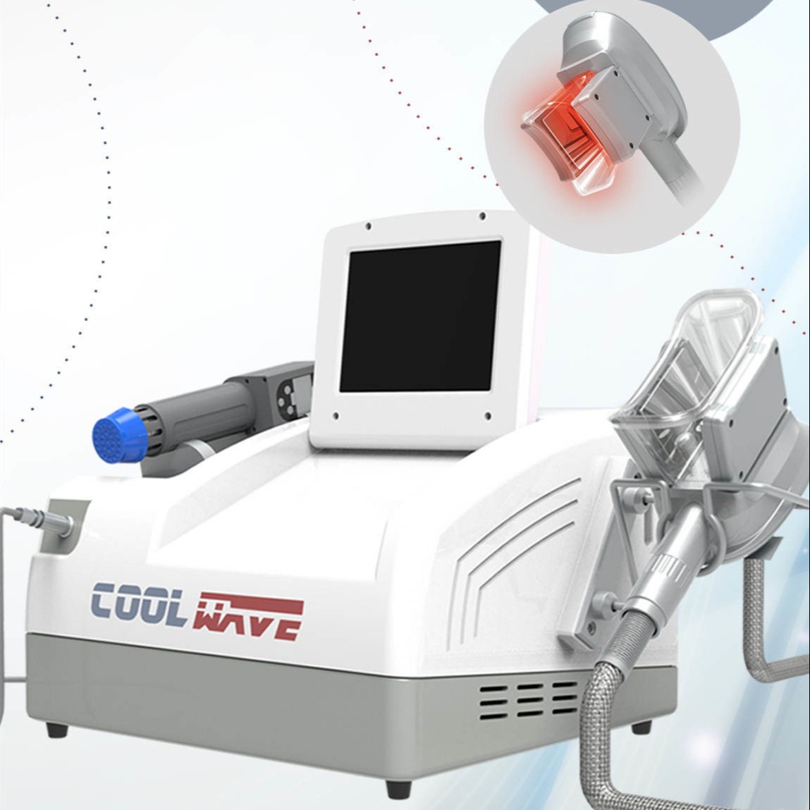 Оборудование 2 Cryolipolysis жирное замерзая в 1 Cryolipolysis уменьшая + машина прибора терапией ударной волны облегчения боли