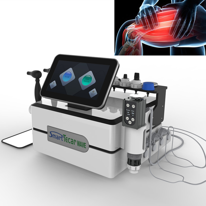 Машина терапией ударной волны 450KHZ с Tecar Physiotherpay