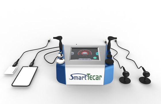 Двойное оборудование диатермии микроволны RF Tecar машины диатермии терапией Tecar ручки 80mm для мышцы ослабляет